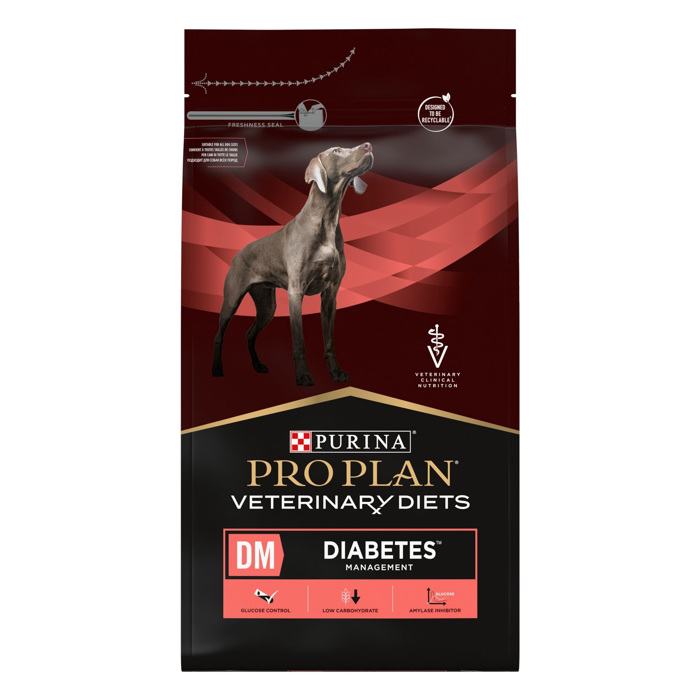 Purina Veterinary Diets DM Diabetes Management Dog, Kliniki Diaita Diaxeirisis tou Sakxarodous Diabiti tou Skulou 3kg